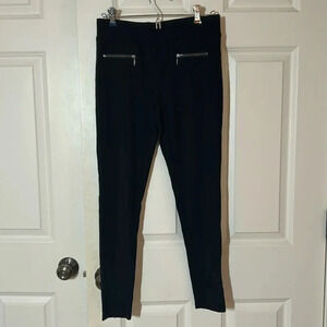 Willow & Clay black leggings size small skinny zipper pockets